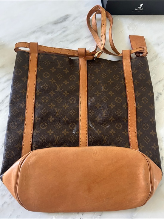 Louis Vuitton VINTAGE Brown Monogram Randonnee Leather Backpack main image 10